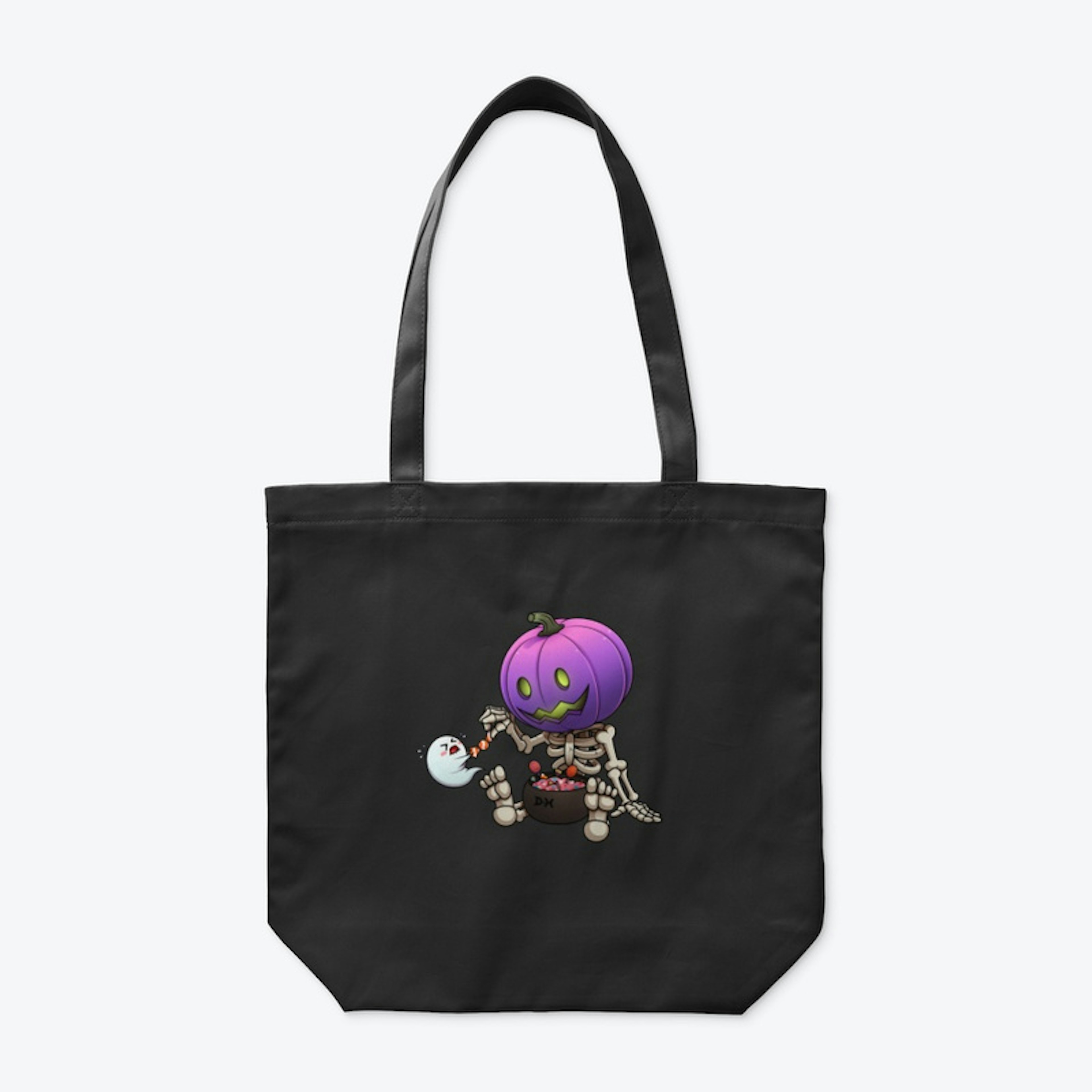 DnH Purple Skeleton Organic Tote Bag